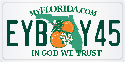 FL license plate EYBY45