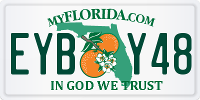 FL license plate EYBY48