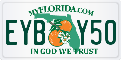 FL license plate EYBY50