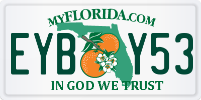FL license plate EYBY53