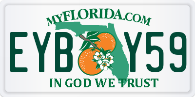 FL license plate EYBY59