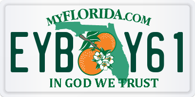 FL license plate EYBY61