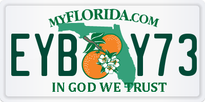 FL license plate EYBY73
