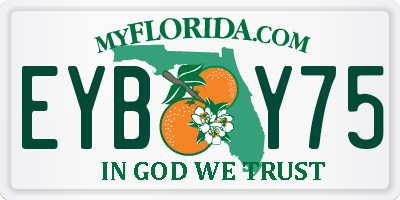 FL license plate EYBY75
