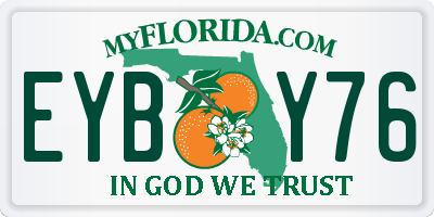 FL license plate EYBY76