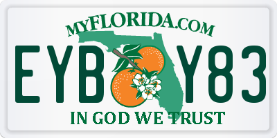 FL license plate EYBY83