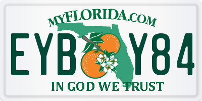 FL license plate EYBY84