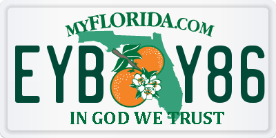 FL license plate EYBY86