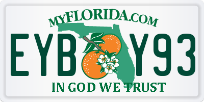 FL license plate EYBY93