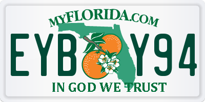 FL license plate EYBY94
