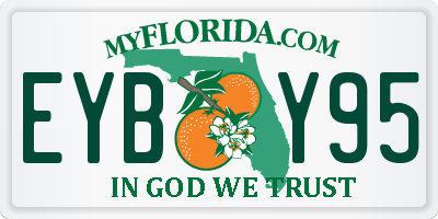 FL license plate EYBY95