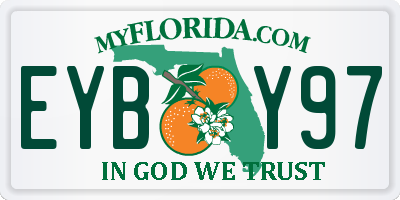 FL license plate EYBY97