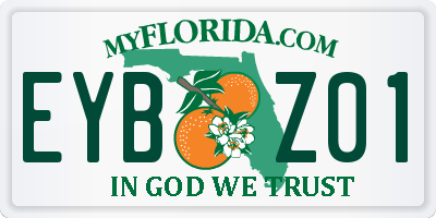 FL license plate EYBZ01