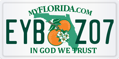 FL license plate EYBZ07