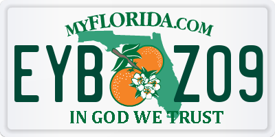 FL license plate EYBZ09