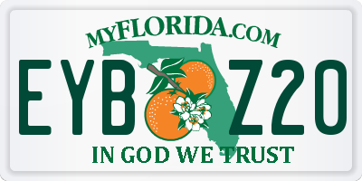 FL license plate EYBZ20