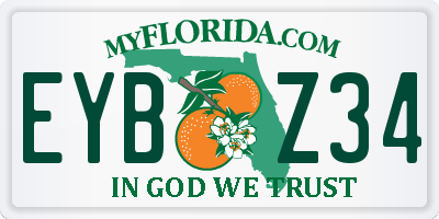 FL license plate EYBZ34