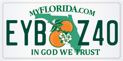 FL license plate EYBZ40