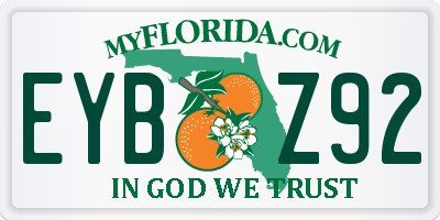 FL license plate EYBZ92