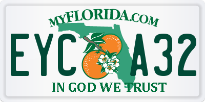 FL license plate EYCA32