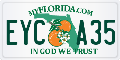FL license plate EYCA35