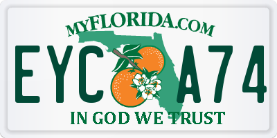 FL license plate EYCA74