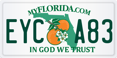 FL license plate EYCA83