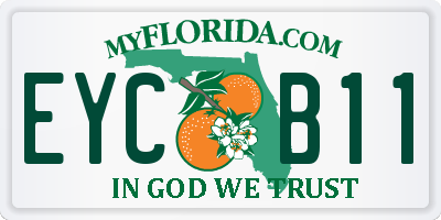 FL license plate EYCB11