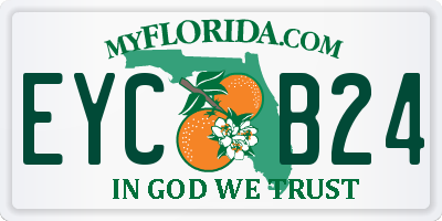 FL license plate EYCB24
