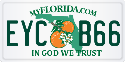 FL license plate EYCB66