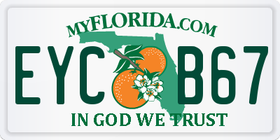 FL license plate EYCB67