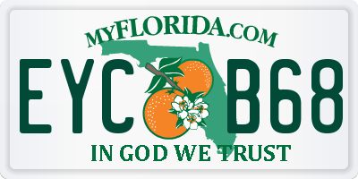 FL license plate EYCB68