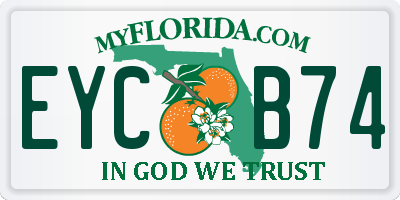 FL license plate EYCB74