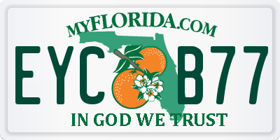 FL license plate EYCB77