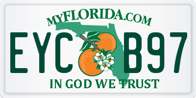 FL license plate EYCB97