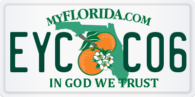 FL license plate EYCC06