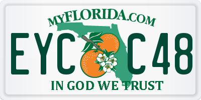 FL license plate EYCC48