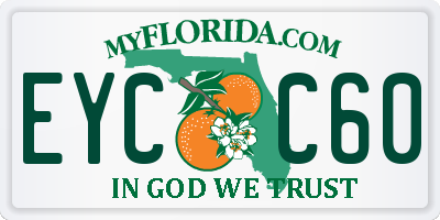 FL license plate EYCC60