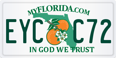 FL license plate EYCC72