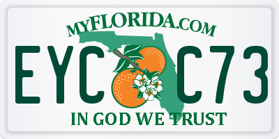 FL license plate EYCC73