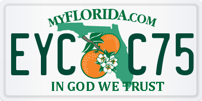 FL license plate EYCC75