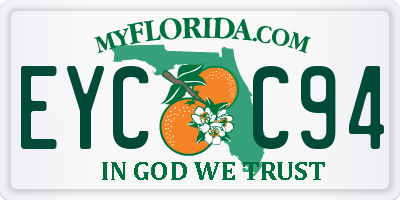 FL license plate EYCC94