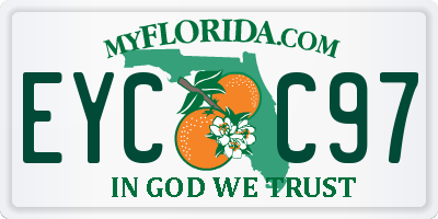 FL license plate EYCC97