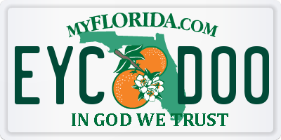 FL license plate EYCD00