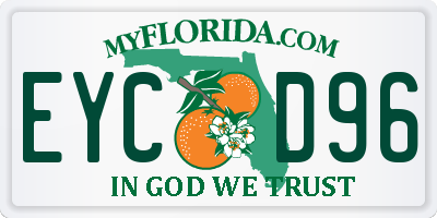 FL license plate EYCD96