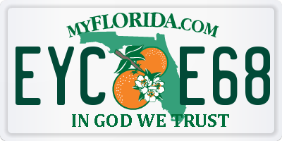 FL license plate EYCE68