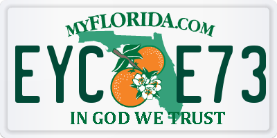 FL license plate EYCE73