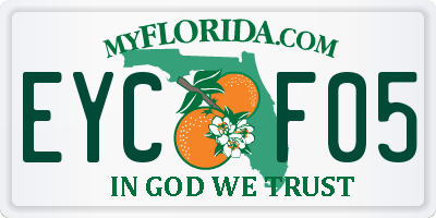 FL license plate EYCF05