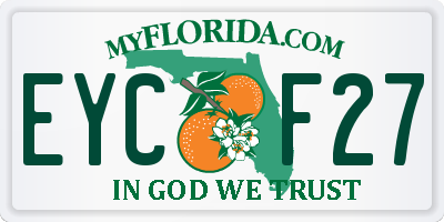 FL license plate EYCF27