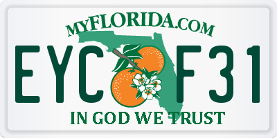 FL license plate EYCF31